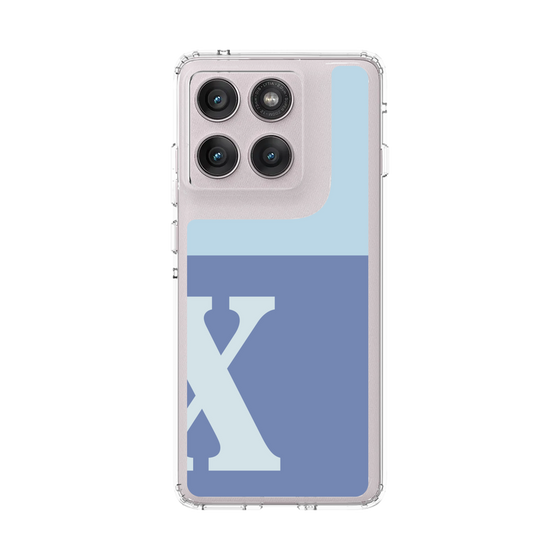 スリムプロテクションケース［ オリジナル - initial two tone - X blue ］