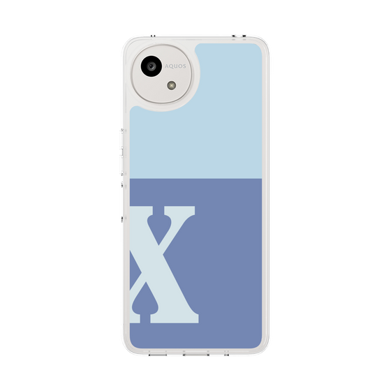 スリムプロテクションケース［ オリジナル - initial two tone - X blue ］