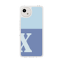 スリムプロテクションケース［ オリジナル - initial two tone - X blue ］