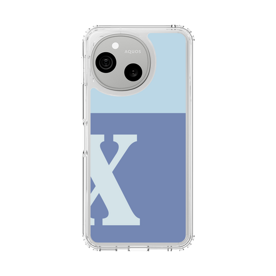 スリムプロテクションケース［ オリジナル - initial two tone - X blue ］