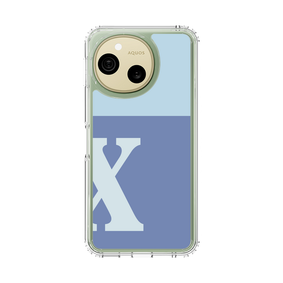 スリムプロテクションケース［ オリジナル - initial two tone - X blue ］