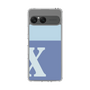 スリムプロテクションケース［ オリジナル - initial two tone - X blue ］