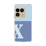 スリムプロテクションケース［ オリジナル - initial two tone - X blue ］