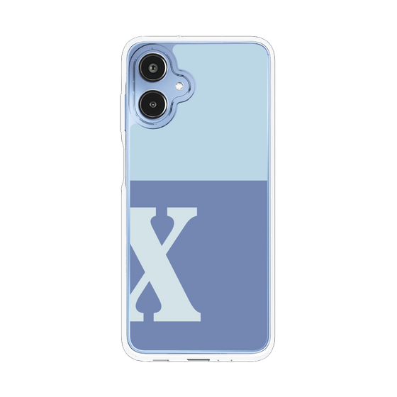 スリムプロテクションケース［ オリジナル - initial two tone - X blue ］