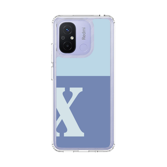 スリムプロテクションケース［ オリジナル - initial two tone - X blue ］