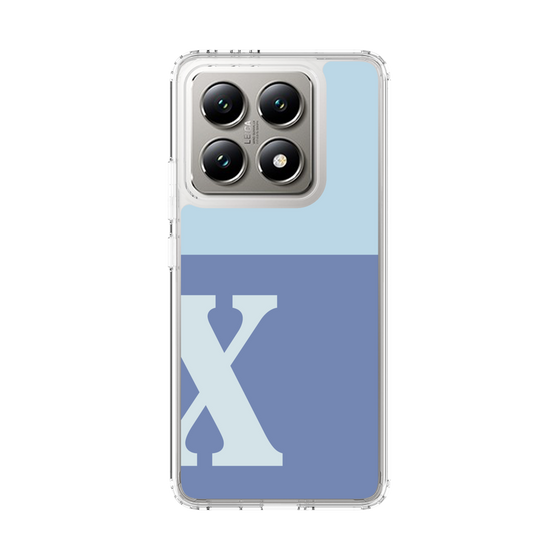 スリムプロテクションケース［ オリジナル - initial two tone - X blue ］
