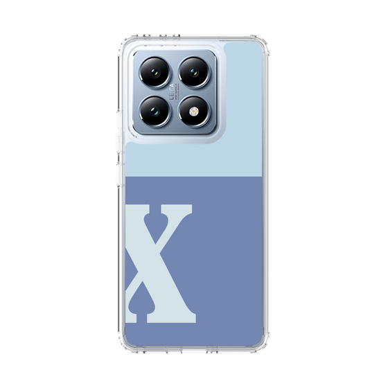 スリムプロテクションケース［ オリジナル - initial two tone - X blue ］