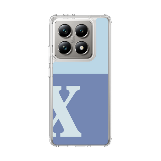 スリムプロテクションケース［ オリジナル - initial two tone - X blue ］