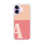 スリムプロテクションケース［ オリジナル - initial two tone - A pink ］
