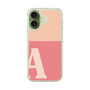 スリムプロテクションケース［ オリジナル - initial two tone - A pink ］