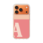 スリムプロテクションケース［ オリジナル - initial two tone - A pink ］
