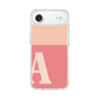 スリムプロテクションケース［ オリジナル - initial two tone - A pink ］