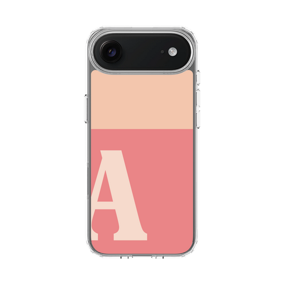 スリムプロテクションケース［ オリジナル - initial two tone - A pink ］