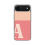 スリムプロテクションケース［ オリジナル - initial two tone - A pink ］