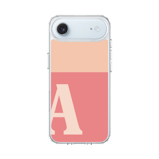 スリムプロテクションケース［ オリジナル - initial two tone - A pink ］