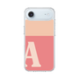 スリムプロテクションケース［ オリジナル - initial two tone - A pink ］