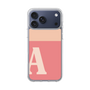 スリムプロテクションケース［ オリジナル - initial two tone - A pink ］