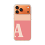 スリムプロテクションケース［ オリジナル - initial two tone - A pink ］