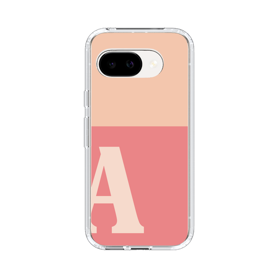スリムプロテクションケース［ オリジナル - initial two tone - A pink ］