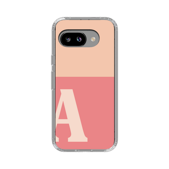 スリムプロテクションケース［ オリジナル - initial two tone - A pink ］