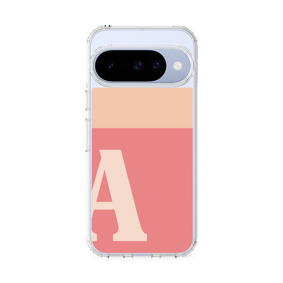 スリムプロテクションケース［ オリジナル - initial two tone - A pink ］