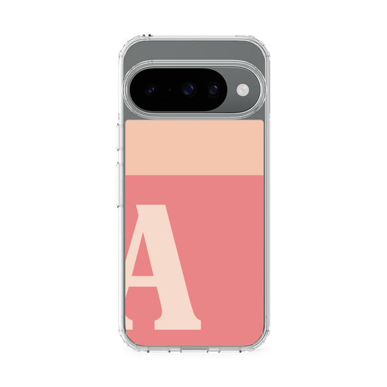 スリムプロテクションケース［ オリジナル - initial two tone - A pink ］