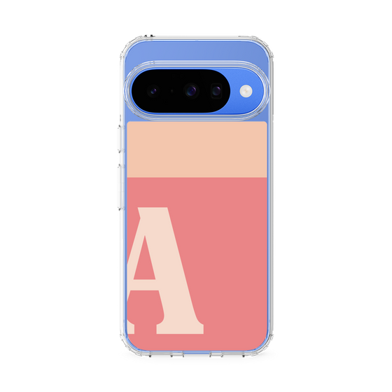 スリムプロテクションケース［ オリジナル - initial two tone - A pink ］