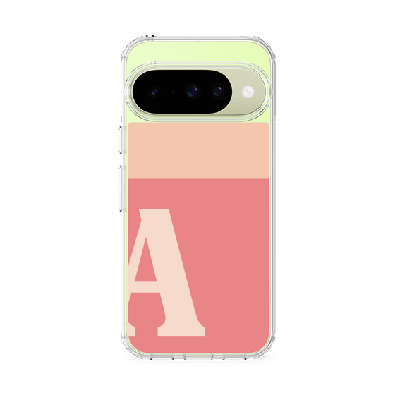 スリムプロテクションケース［ オリジナル - initial two tone - A pink ］