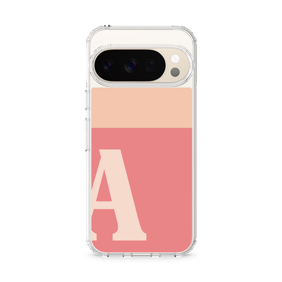 スリムプロテクションケース［ オリジナル - initial two tone - A pink ］