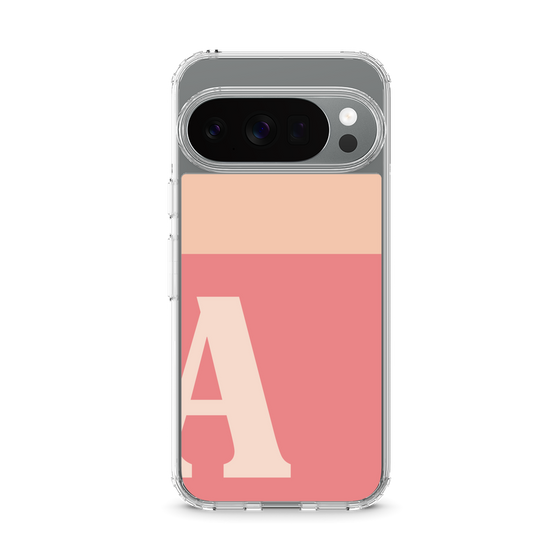 スリムプロテクションケース［ オリジナル - initial two tone - A pink ］