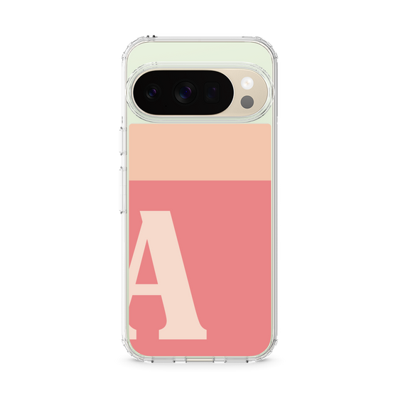 スリムプロテクションケース［ オリジナル - initial two tone - A pink ］