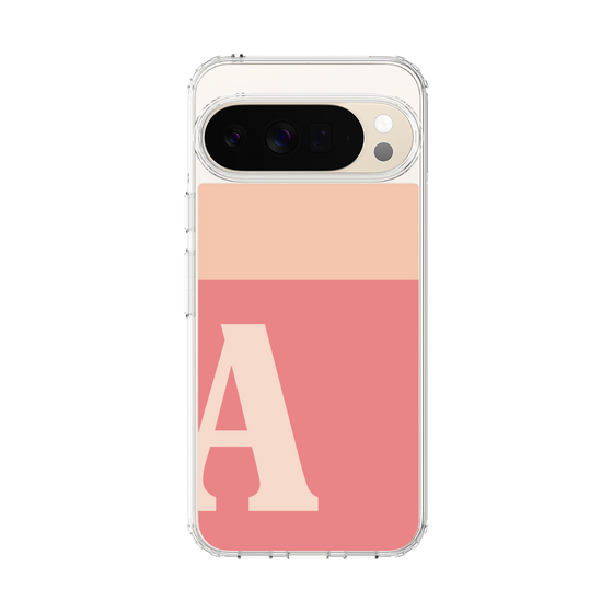 スリムプロテクションケース［ オリジナル - initial two tone - A pink ］