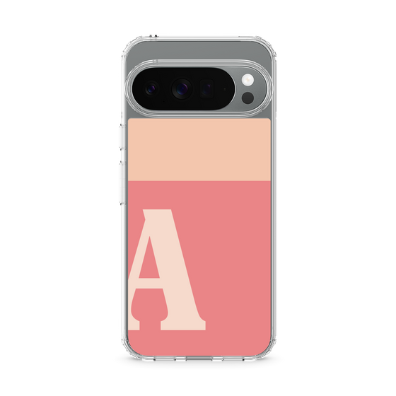 スリムプロテクションケース［ オリジナル - initial two tone - A pink ］