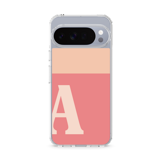 スリムプロテクションケース［ オリジナル - initial two tone - A pink ］