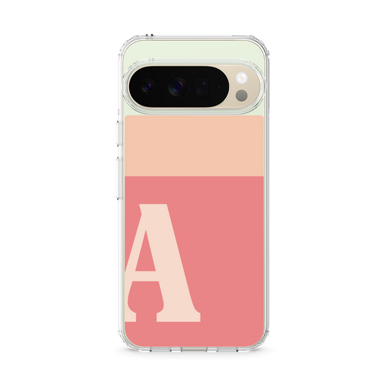 スリムプロテクションケース［ オリジナル - initial two tone - A pink ］
