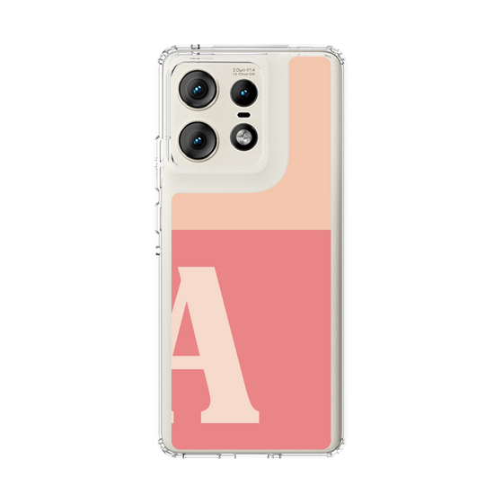スリムプロテクションケース［ オリジナル - initial two tone - A pink ］