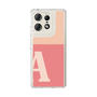 スリムプロテクションケース［ オリジナル - initial two tone - A pink ］