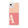 スリムプロテクションケース［ オリジナル - initial two tone - A pink ］
