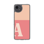 スリムプロテクションケース［ オリジナル - initial two tone - A pink ］