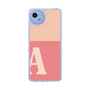 スリムプロテクションケース［ オリジナル - initial two tone - A pink ］