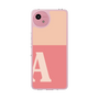 スリムプロテクションケース［ オリジナル - initial two tone - A pink ］