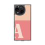 スリムプロテクションケース［ オリジナル - initial two tone - A pink ］