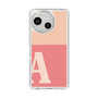 スリムプロテクションケース［ オリジナル - initial two tone - A pink ］