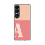 スリムプロテクションケース［ オリジナル - initial two tone - A pink ］