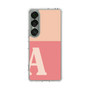 スリムプロテクションケース［ オリジナル - initial two tone - A pink ］