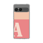 スリムプロテクションケース［ オリジナル - initial two tone - A pink ］