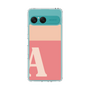 スリムプロテクションケース［ オリジナル - initial two tone - A pink ］
