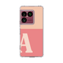スリムプロテクションケース［ オリジナル - initial two tone - A pink ］