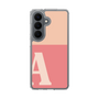 スリムプロテクションケース［ オリジナル - initial two tone - A pink ］