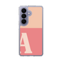 スリムプロテクションケース［ オリジナル - initial two tone - A pink ］